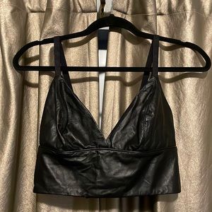 NWOT Intimissimi 38B Faux Leather Bralette